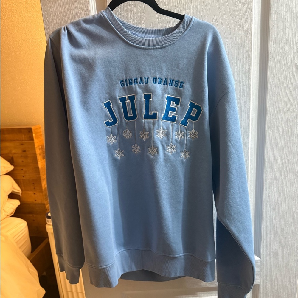 ORANGE JULEP Light Blue Crewneck Sweatshirt -